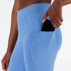 ODZIEZ BIEGOWA|BIEGANIE*New Balance ODZIEZ BIEGOWA|BIEGANIE Legginsy damskie WP21112HER – niebieskie