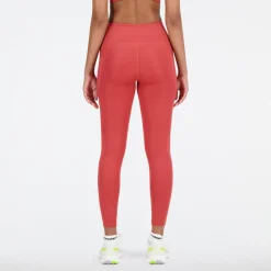 ODZIEZ BIEGOWA|BIEGANIE*New Balance ODZIEZ BIEGOWA|BIEGANIE Legginsy damskie WP21112ASU – czerwone