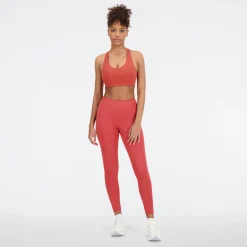 ODZIEZ BIEGOWA|BIEGANIE*New Balance ODZIEZ BIEGOWA|BIEGANIE Legginsy damskie WP21112ASU – czerwone