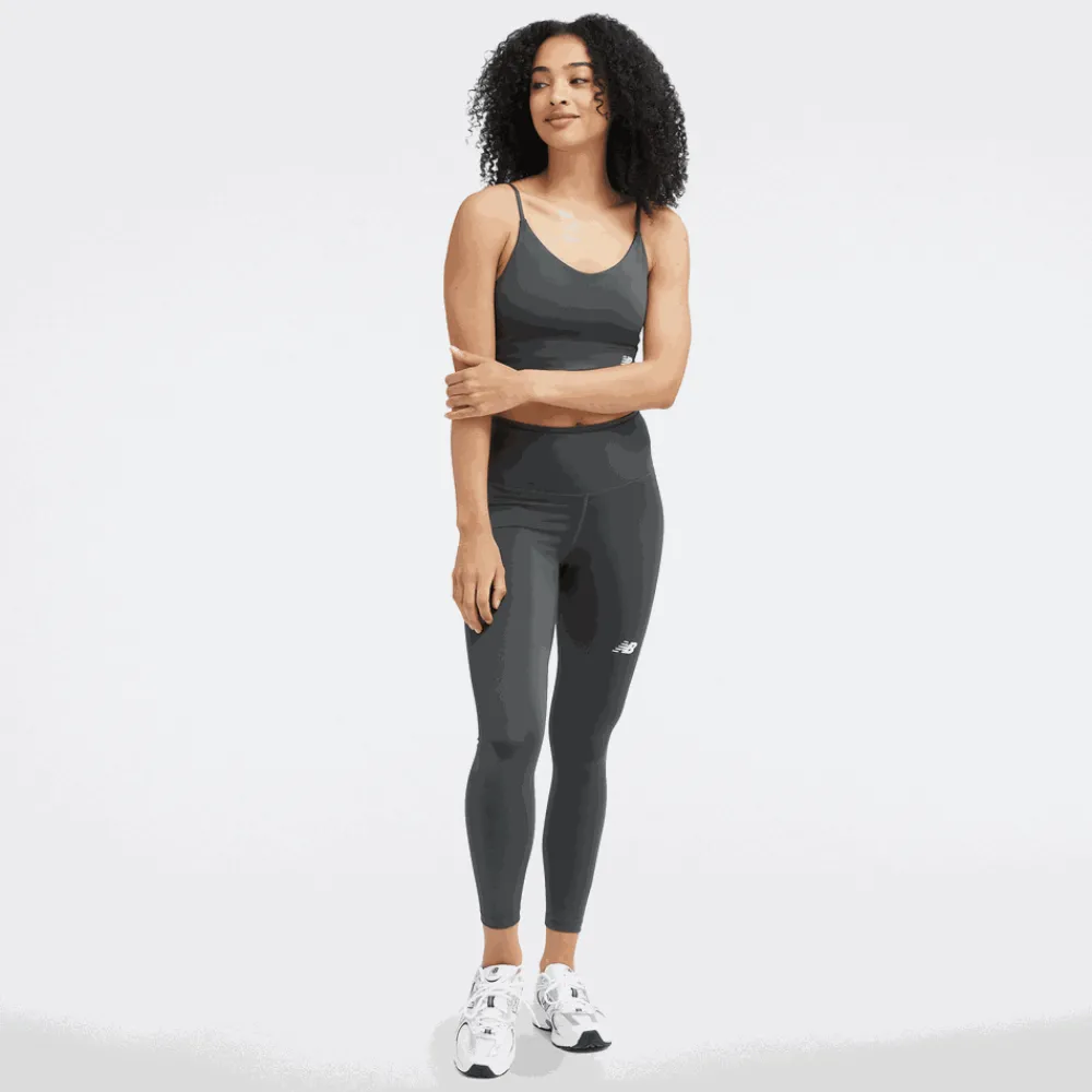 ODZIEZ BIEGOWA|BIEGANIE*New Balance ODZIEZ BIEGOWA|BIEGANIE Legginsy damskie WP33512ACK – czarne