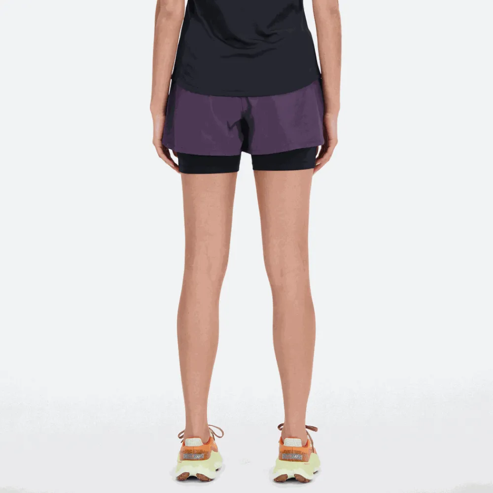 ODZIEZ BIEGOWA|BIEGANIE*New Balance ODZIEZ BIEGOWA|BIEGANIE Spodenki damskie WS33278ILL – fioletowe