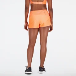 ODZIEZ BIEGOWA|BIEGANIE*New Balance ODZIEZ BIEGOWA|BIEGANIE Spodenki damskie WS21267NDF – pomarańczowe