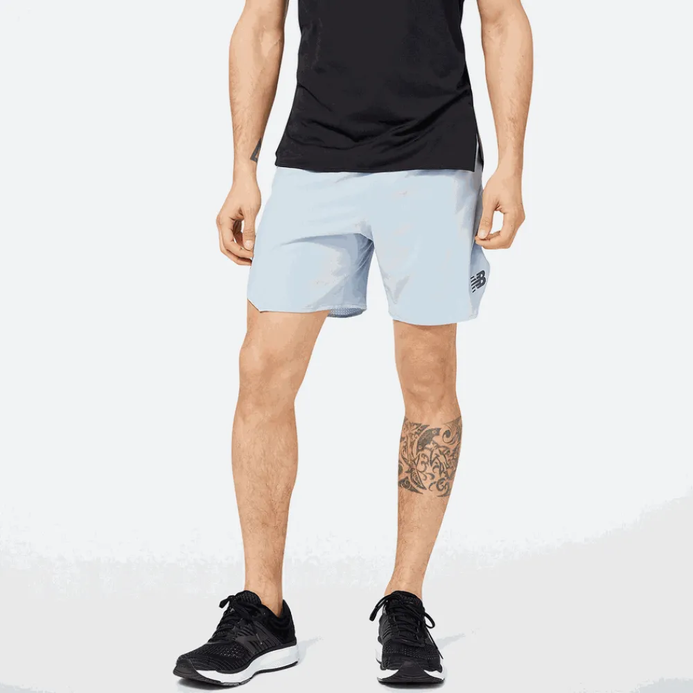 ODZIEZ BIEGOWA|BIEGANIE*New Balance ODZIEZ BIEGOWA|BIEGANIE Spodenki męskie MS23283LAY – e