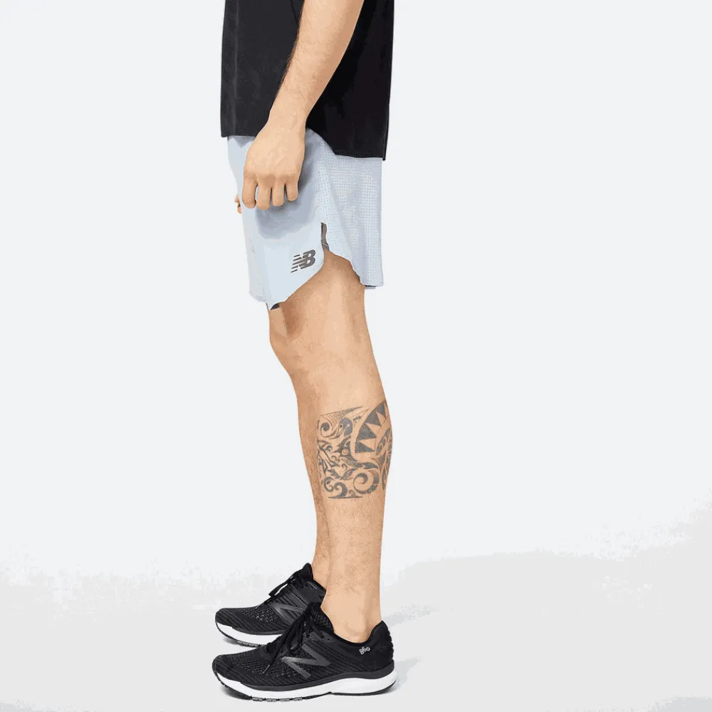 ODZIEZ BIEGOWA|BIEGANIE*New Balance ODZIEZ BIEGOWA|BIEGANIE Spodenki męskie MS23283LAY – e