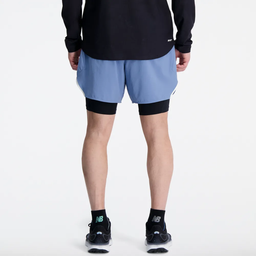 ODZIEZ BIEGOWA|BIEGANIE*New Balance ODZIEZ BIEGOWA|BIEGANIE Spodenki męskie MS33282MYL – e