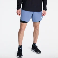 ODZIEZ BIEGOWA|BIEGANIE*New Balance ODZIEZ BIEGOWA|BIEGANIE Spodenki męskie MS33282MYL – e