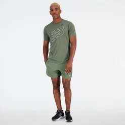 BIEGANIE*New Balance BIEGANIE Spodenki męskie MS23228DON – zielone