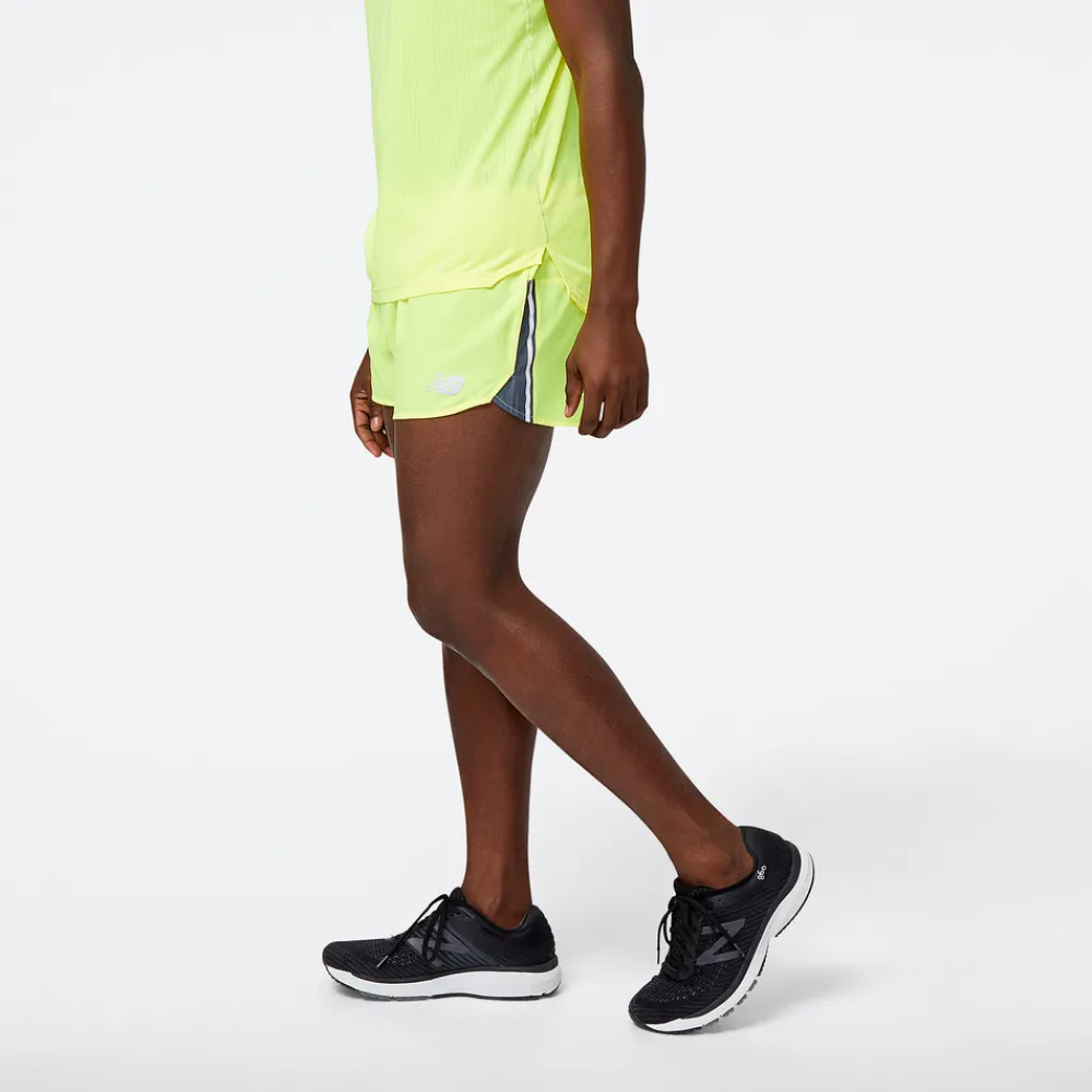 ODZIEZ BIEGOWA|BIEGANIE*New Balance ODZIEZ BIEGOWA|BIEGANIE Spodenki męskie MS21267CSN – zielone