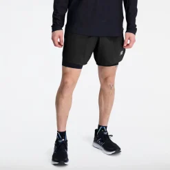 ODZIEZ BIEGOWA|BIEGANIE*New Balance ODZIEZ BIEGOWA|BIEGANIE Spodenki męskie MS33282BK – czarne
