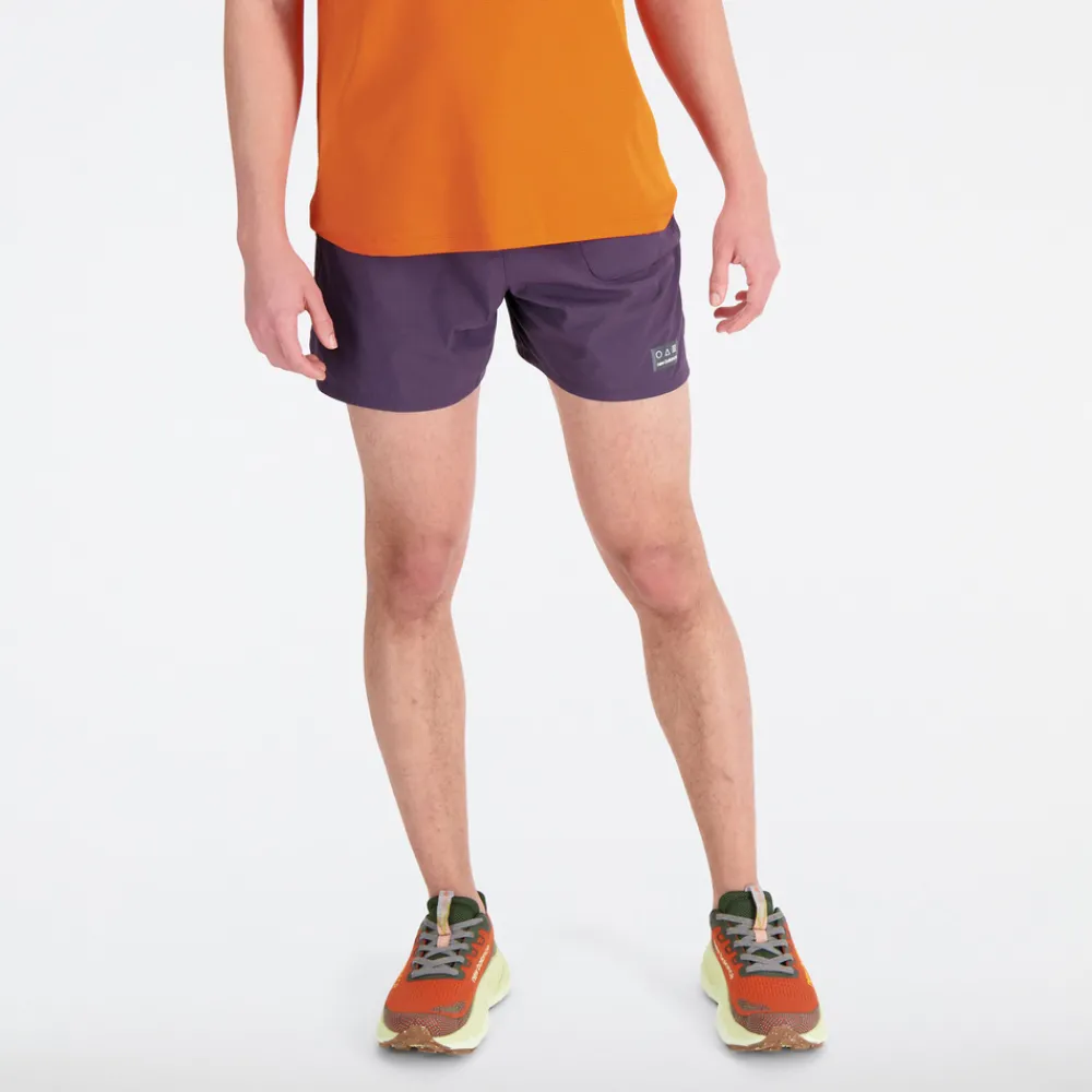 ODZIEZ BIEGOWA|BIEGANIE*New Balance ODZIEZ BIEGOWA|BIEGANIE Spodenki męskie MS33278ILL – fioletowe