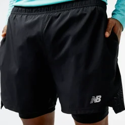 ODZIEZ BIEGOWA|BIEGANIE*New Balance ODZIEZ BIEGOWA|BIEGANIE Spodenki męskie MS31244BK – czarne