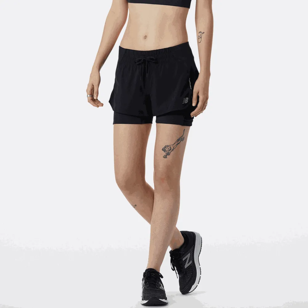 ODZIEZ BIEGOWA|BIEGANIE*New Balance ODZIEZ BIEGOWA|BIEGANIE Spodenki WS21270BK – czarne