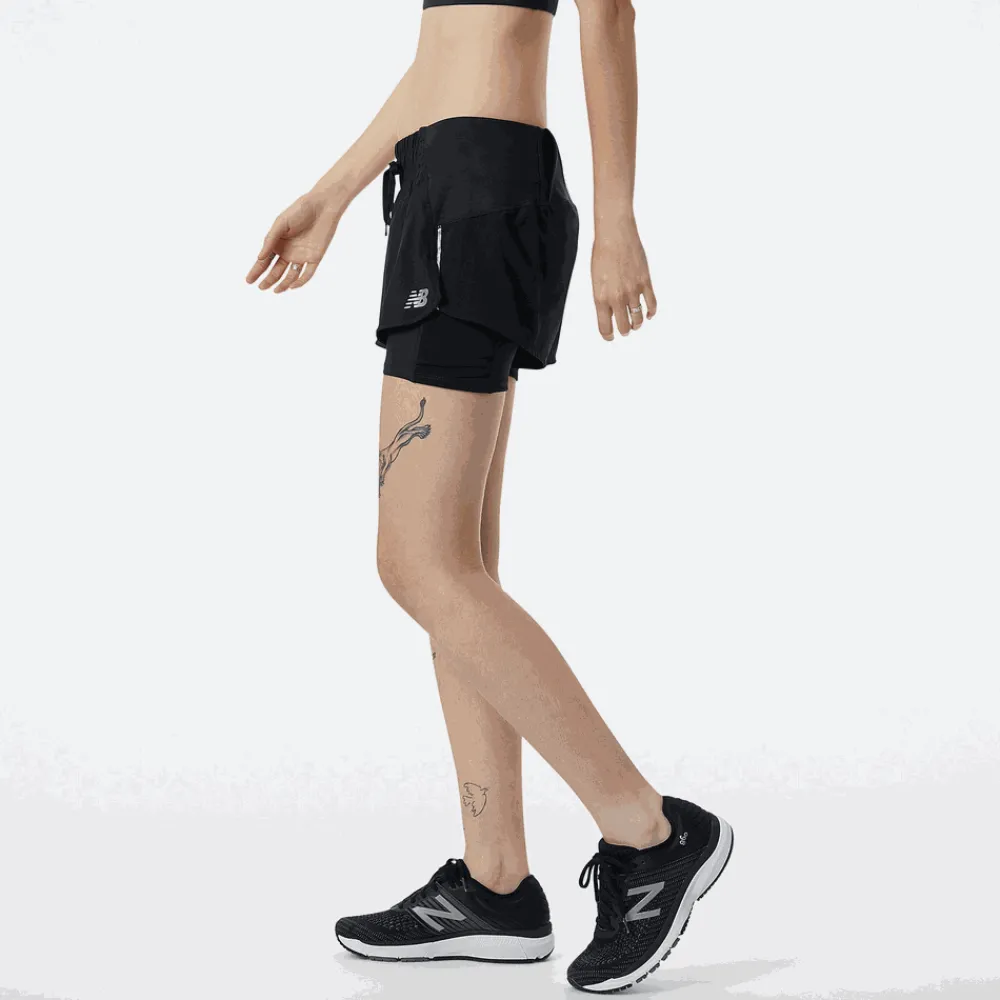 ODZIEZ BIEGOWA|BIEGANIE*New Balance ODZIEZ BIEGOWA|BIEGANIE Spodenki WS21270BK – czarne