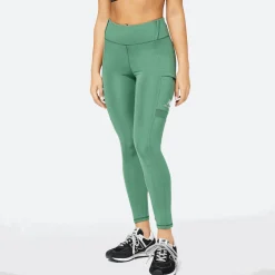 ODZIEZ BIEGOWA|BIEGANIE*New Balance ODZIEZ BIEGOWA|BIEGANIE Spodnie damskie WP21506JD – zielone