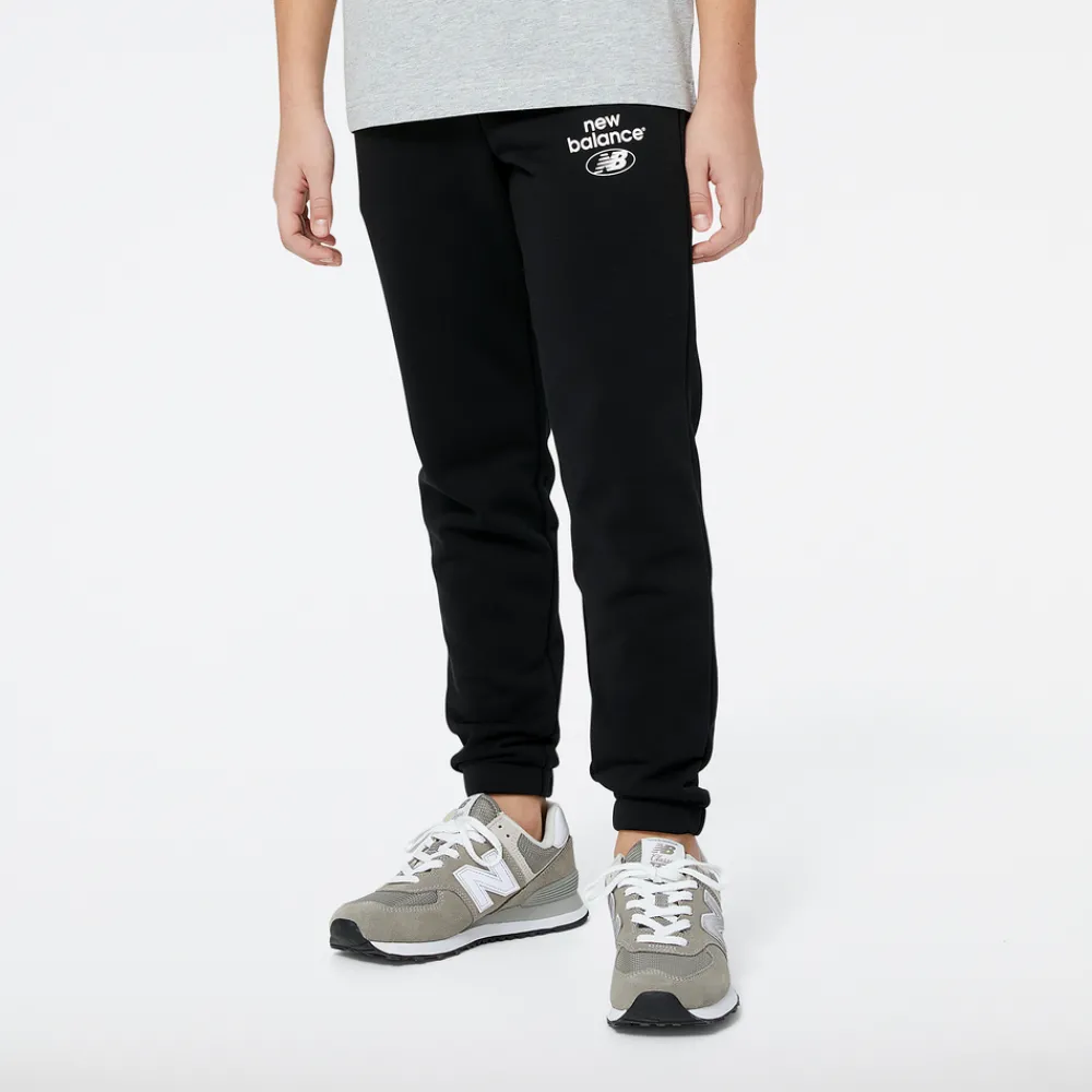 New Balance Spodnie dziecięce YP31508BK – czarne