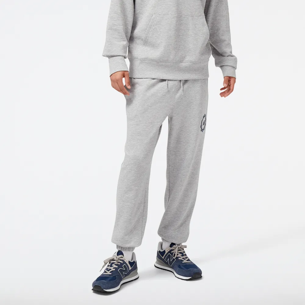 ODZIEZ BIEGOWA*New Balance ODZIEZ BIEGOWA Spodnie męskie MP31902AG – szare