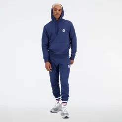 ODZIEZ BIEGOWA*New Balance ODZIEZ BIEGOWA Spodnie męskie MP23580NNY – granatowe